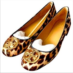 NIB Tory Burch Benton 2 25MM Hair Calf Ballet